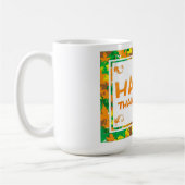 幸せな感謝祭 コーヒーマグカップ (左)