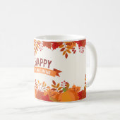 幸せな感謝祭 コーヒーマグカップ (正面右)