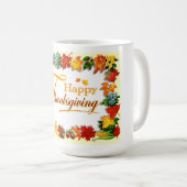 幸せな感謝祭 コーヒーマグカップ (正面右)