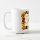 幸せな感謝祭 コーヒーマグカップ (左)