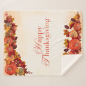 幸せな感謝祭 シェルパブランケット (正面(横))