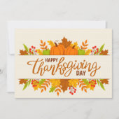 幸せな感謝祭 シーズンカード (正面)