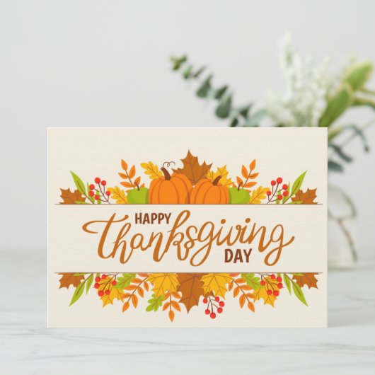 幸せな感謝祭 シーズンカード (スタンド正面)