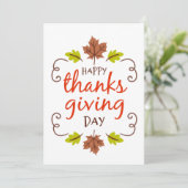 幸せな感謝祭 シーズンカード (スタンド正面)