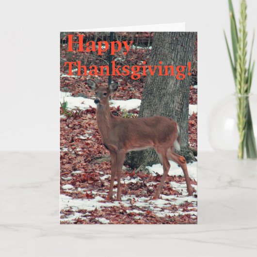 幸せな感謝祭 シーズンカード (正面)