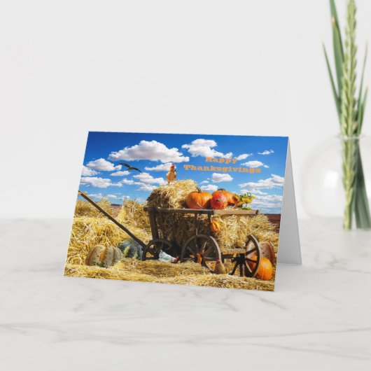 幸せな感謝祭 シーズンカード (正面)