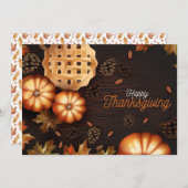 幸せな感謝祭 シーズンカード (正面/裏面)