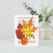 幸せな感謝祭 シーズンカード (スタンド正面)