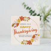 幸せな感謝祭 シーズンカード (スタンド正面)