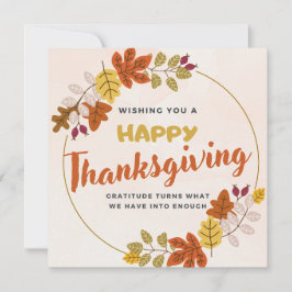 幸せな感謝祭 シーズンカード