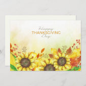 幸せな感謝祭 シーズンカード (正面/裏面)