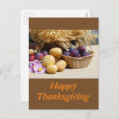 幸せな感謝祭 シーズンポストカード (正面/裏面)