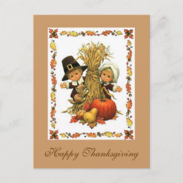 幸せな感謝祭 シーズンポストカード