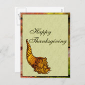 幸せな感謝祭 シーズンポストカード (正面/裏面)