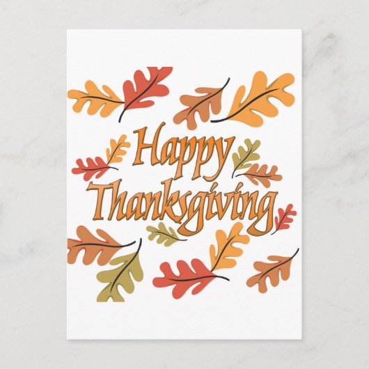 幸せな感謝祭 シーズンポストカード (正面)