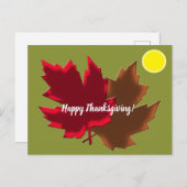 幸せな感謝祭 シーズンポストカード (正面/裏面)