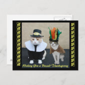 幸せな感謝祭 シーズンポストカード (正面/裏面)