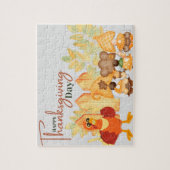 幸せな感謝祭 ジグソーパズル (縦)