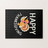 幸せな感謝祭 ジグソーパズル (横)