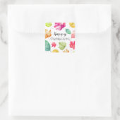 幸せな感謝祭 スクエアシール (バッグ)