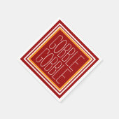 幸せな感謝祭 スタンダードカクテルナプキン (角)