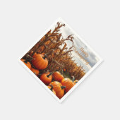 幸せな感謝祭 スタンダードカクテルナプキン (角)