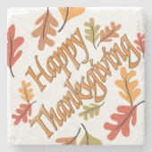 幸せな感謝祭 ストーンコースター (正面)
