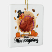 幸せな感謝祭 セラミックオーナメント (右)