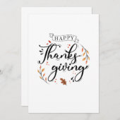 幸せな感謝祭 セーブザデート (正面/裏面)