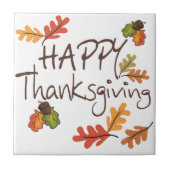 幸せな感謝祭 タイル (正面)