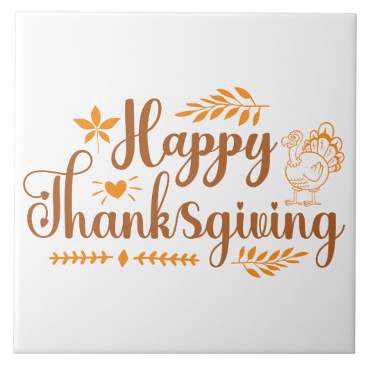 幸せな感謝祭 タイル (正面)