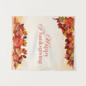 幸せな感謝祭 タペストリー (正面(横))