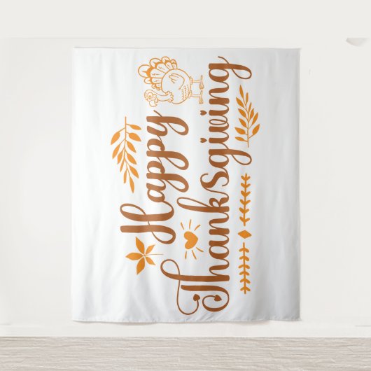 幸せな感謝祭 タペストリー (正面)