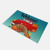 幸せな感謝祭 ドアマット (アングル)