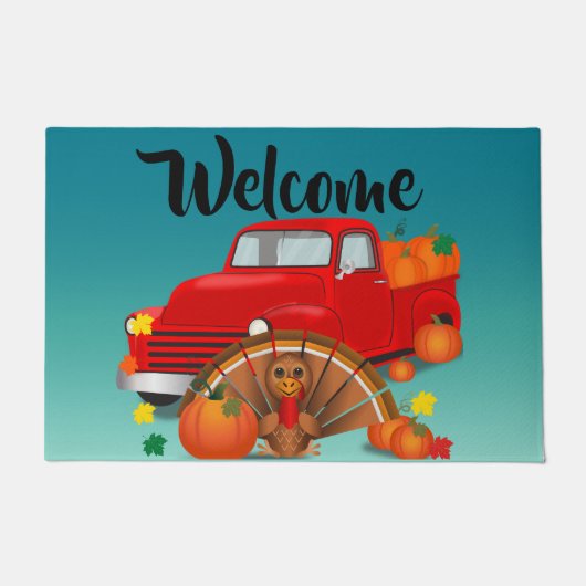 幸せな感謝祭 ドアマット (正面)