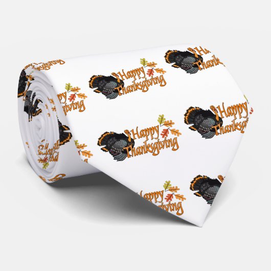 幸せな感謝祭 ネクタイ (ロール)