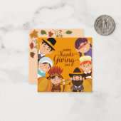 幸せな感謝祭 ノートカード (正面/裏面インサイチュ)