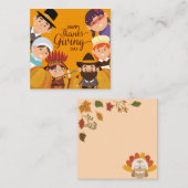 幸せな感謝祭 ノートカード (正面/裏面)