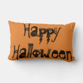幸せな感謝祭-ハッピーハローウィンのリバーシブル ランバークッション (裏面)