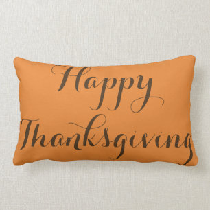 幸せな感謝祭-ハッピーハローウィンのリバーシブル ランバークッション