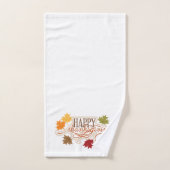 幸せな感謝祭 バスタオルセット (ハンドタオル)