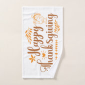 幸せな感謝祭 バスタオルセット (ハンドタオル)