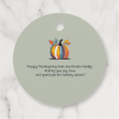 幸せな感謝祭 フェイバータグ (裏面)