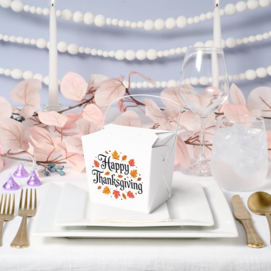 幸せな感謝祭 フェイバーボックス (ウェディング)