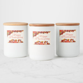 幸せな感謝祭 フードラベル