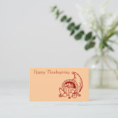 幸せな感謝祭、プレイスカード プレイスカード (スタンド正面)