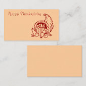 幸せな感謝祭、プレイスカード プレイスカード (正面/裏面)