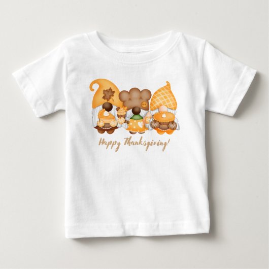 幸せな感謝祭 ベビーTシャツ (正面)