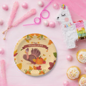 幸せな感謝祭 ペーパープレート (パーティー)