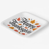幸せな感謝祭 ペーパープレート (傾斜あり)